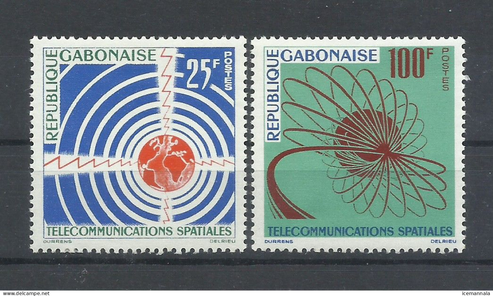 GABON  YVERT  166/67  MNH  ** - Gabon (1960-...)