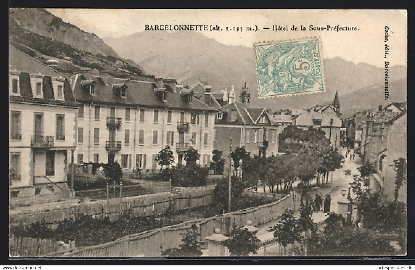 CPA Barcelonnette, Hotel De La Sous-Préfecture  - Barcelonnette