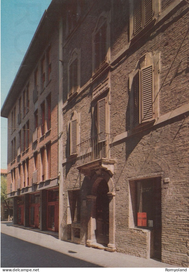 CARTOLINA  C16 PESARO,MARCHE-CASA DI ROSSINI-STORIA,MEMORIA,CULTURA,RELIGIONE,IMPERO ROMANO,BELLA ITALIA,VIAGGIATA 1980 - Pesaro