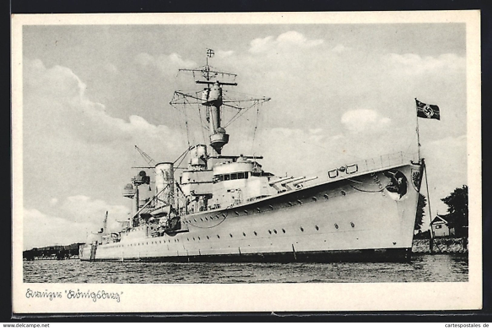 AK Kreuzer Königsberg Der Kriegsmarine  - Oorlog