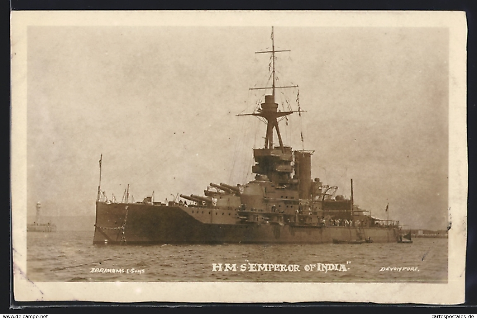 Pc HMS Emperor Of India Im Wasser  - Guerre