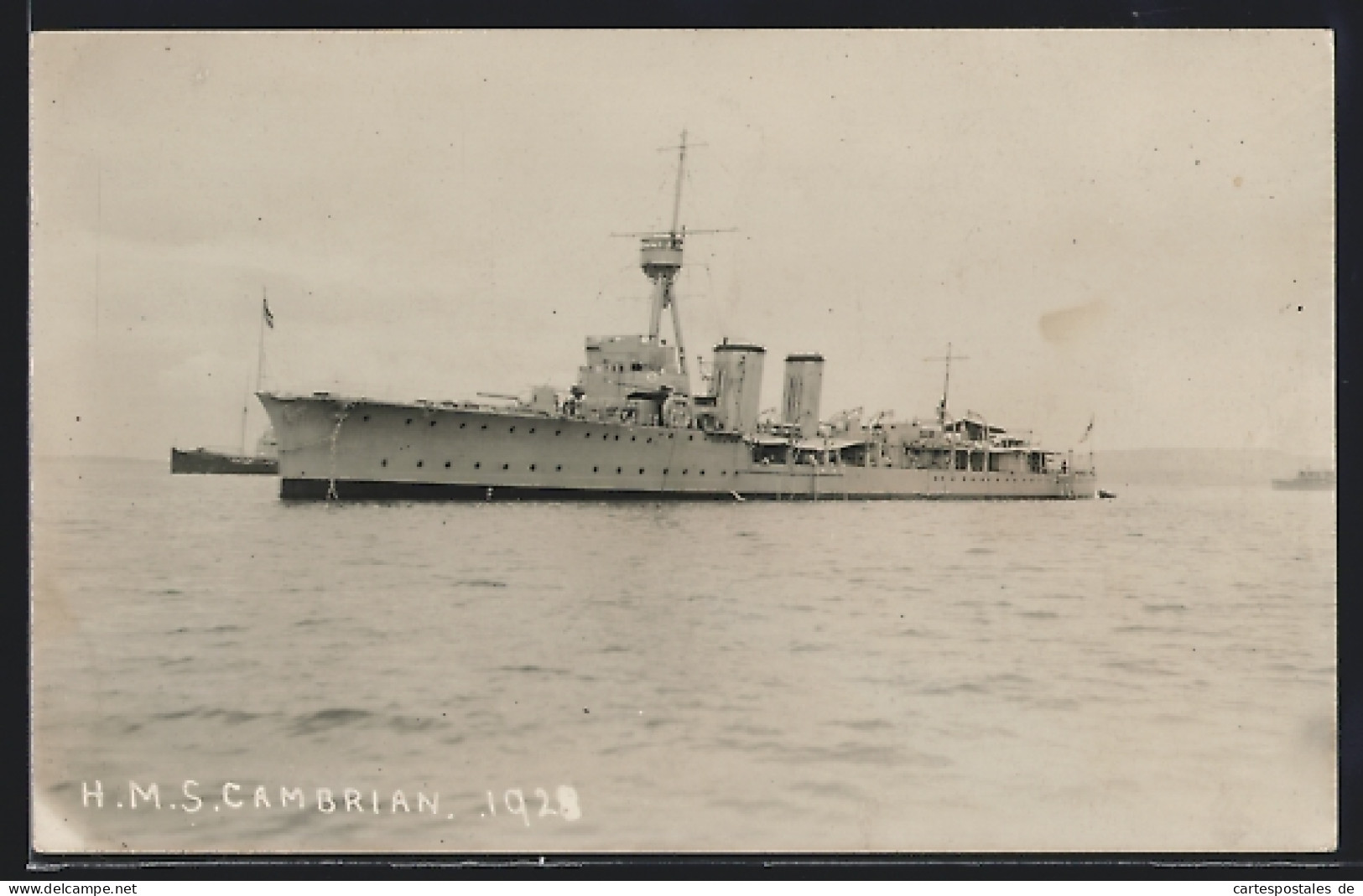 Pc HMS Cambrian Im Wasser  - Guerre