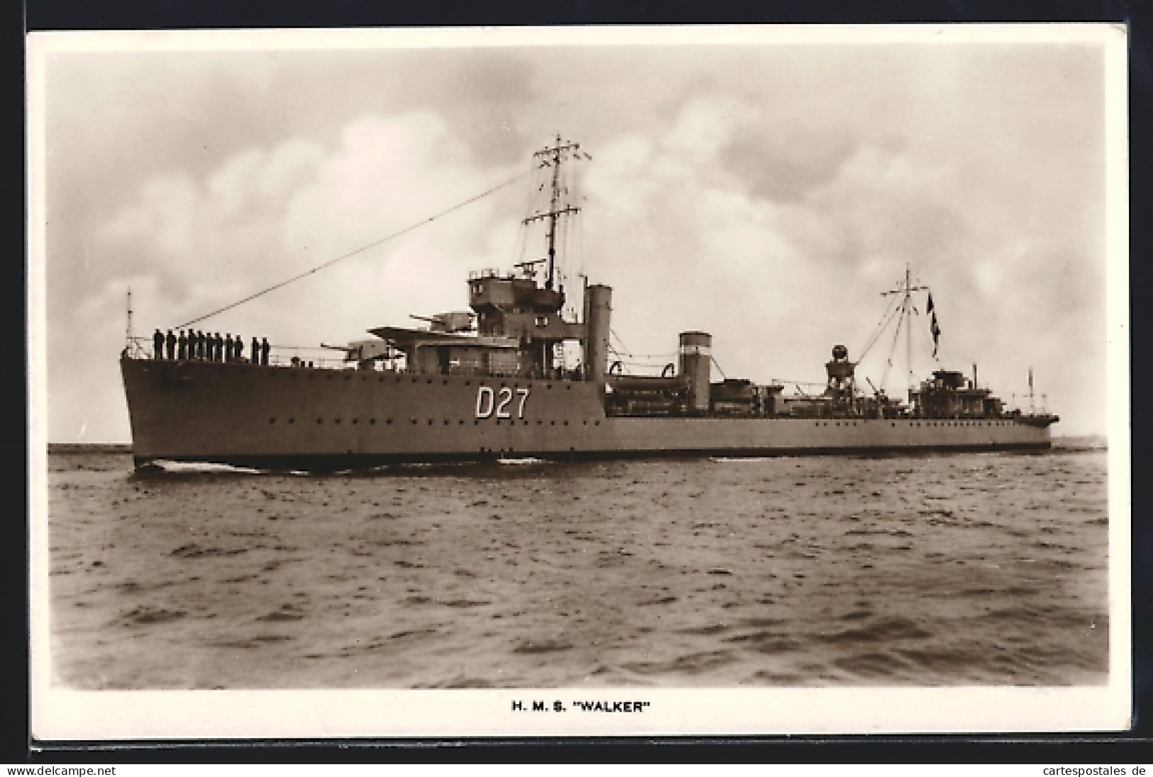 Pc HMS Walker In Fahrt  - Guerre