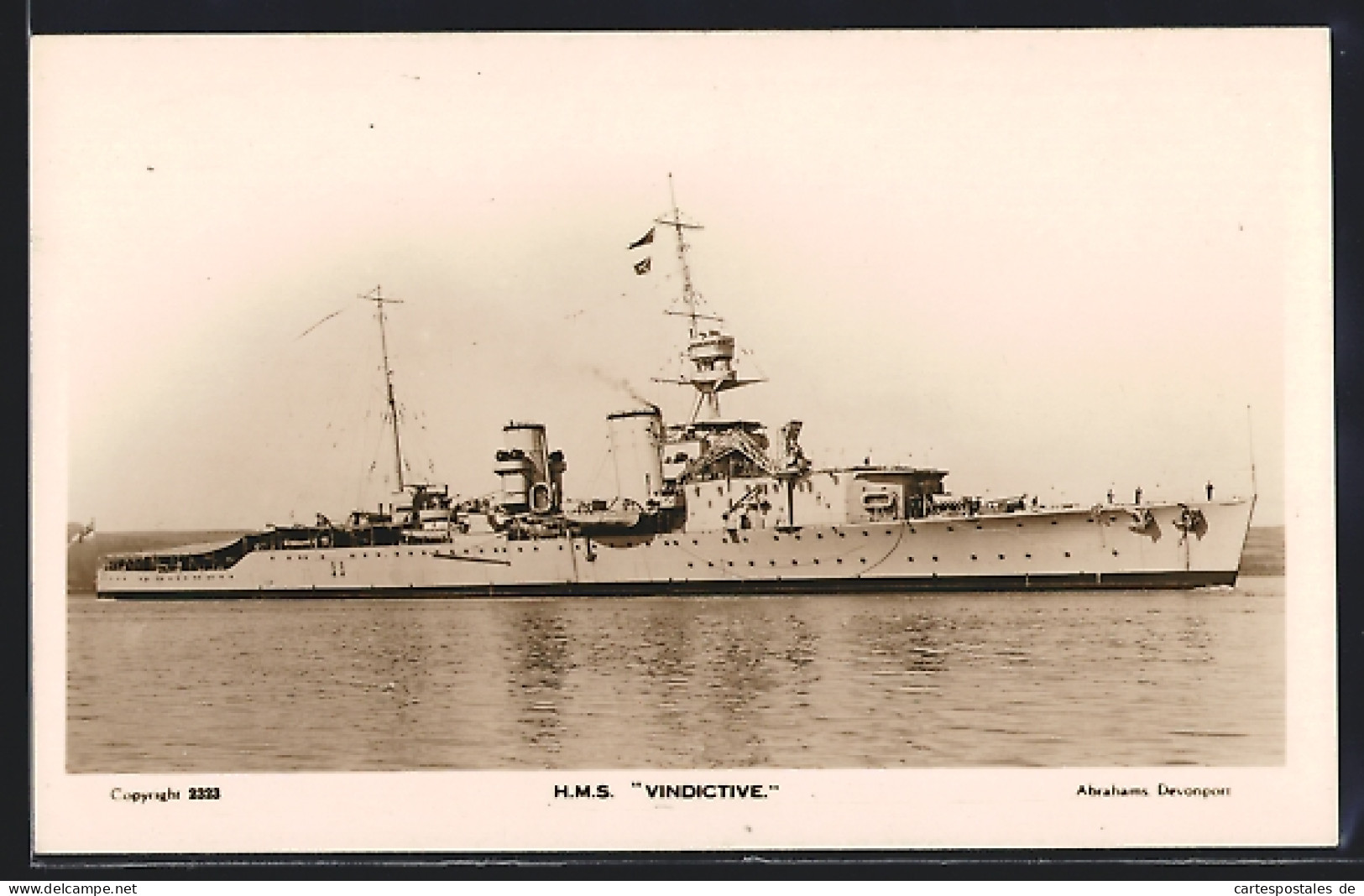 Pc HMS Vindictive In Fahrt  - Guerre