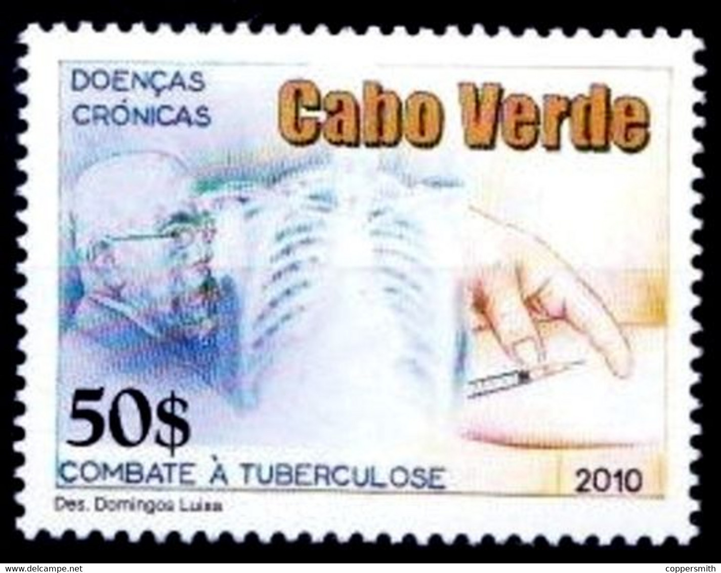 (107) Cape Verde  2010 / Medicine / TBC Single   ** / Mnh  Michel 974 - Cap Vert