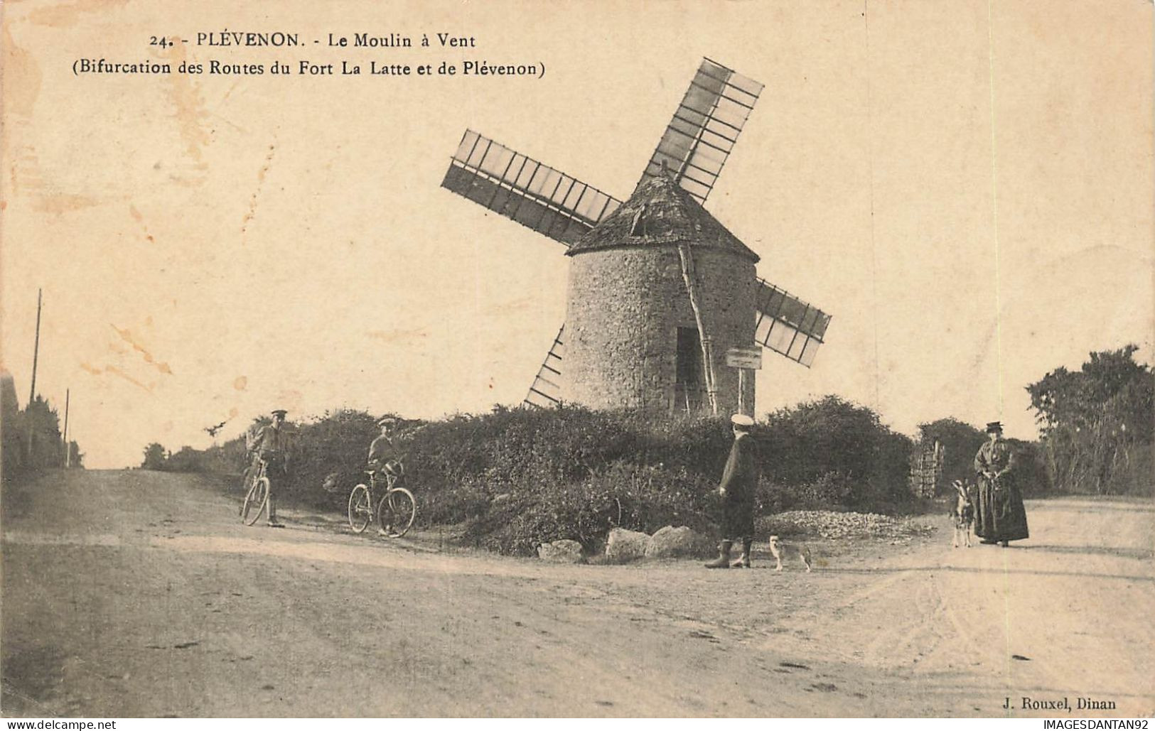 22 PLEVENON #FG57412 LE MOULIN A VENT ROUTE DU FORT LA LATTE MOLEN MILL - Andere & Zonder Classificatie