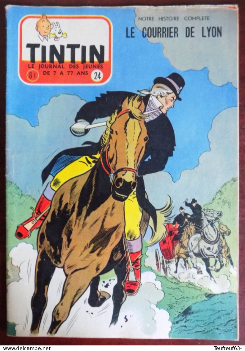 Tintin N° 24-1956 - Le Courrier De Lyon Par Reding - Tintin