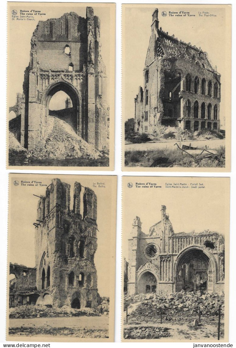 Ruines  D' Ypres  1914 - 18 (10 Cp) - Weltkrieg 1914-18