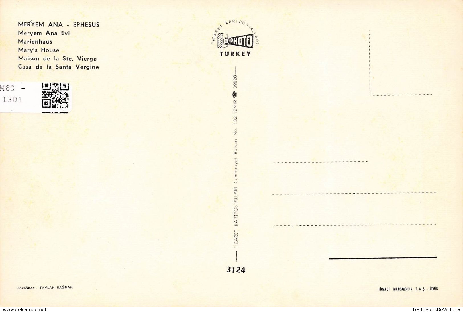 TURQUIE - Mer'yem Ana - Ephesus - Maison De La Ste Vierge - Vue Générale - Carte Postale Ancienne - Turquie
