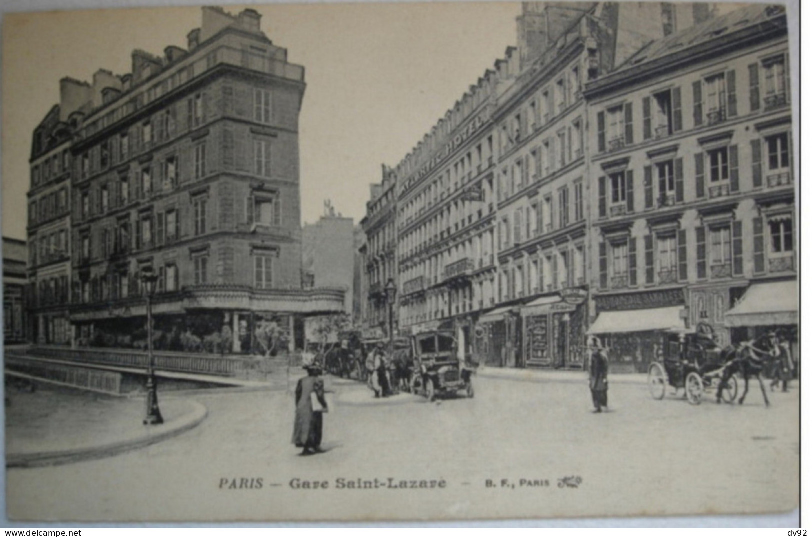 PARIS GARE SAINT LAZARE PUBLICITE ATLANTIC HOTEL - Arrondissement: 08
