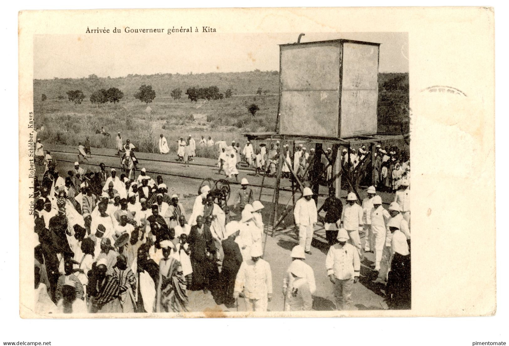 AFRIQUE OCCIDENTALE SOUDAN FRANCAIS ARRIVEE DU GOUVERNEUR GENERAL A KITA 1906 - Mali
