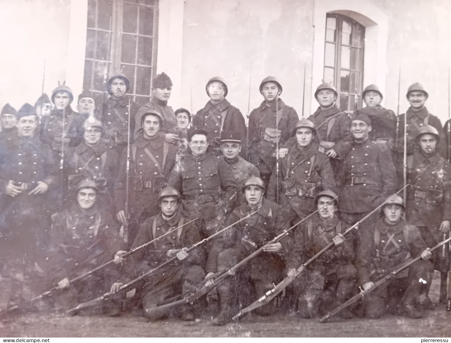 MONT DE MARSAN GROUPE MILITAIRES DU 14 REGIMENT TIRAILLEURS SENEGALAIS 1927 CARTE PHOTO - Sonstige & Ohne Zuordnung