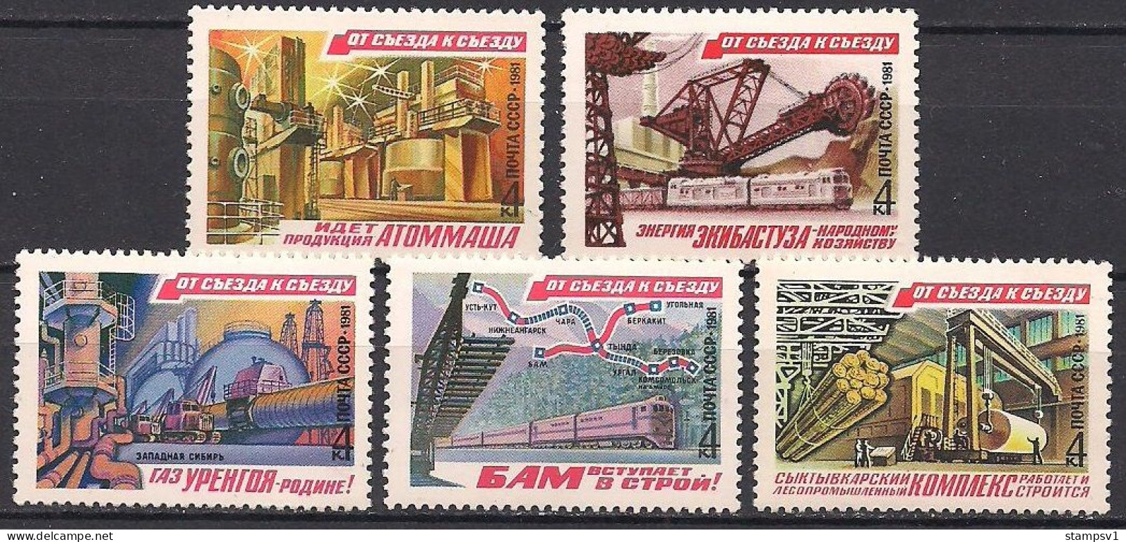 Russia USSR 1981 From Congress To Congress. Mi 5038-43 - Nuevos