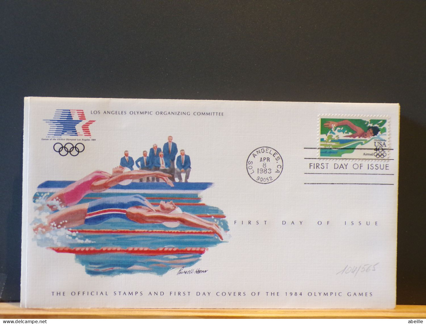 104/565  FDC  USA - Natation