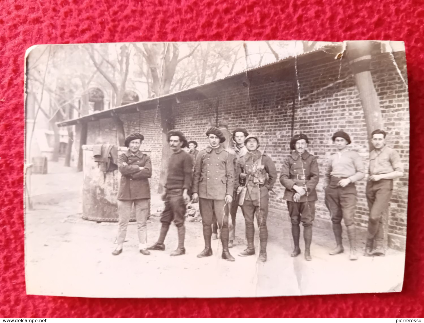 GROUPE MILITAIRES CHASSEURS ALPINS CARTE PHOTO - Sonstige & Ohne Zuordnung