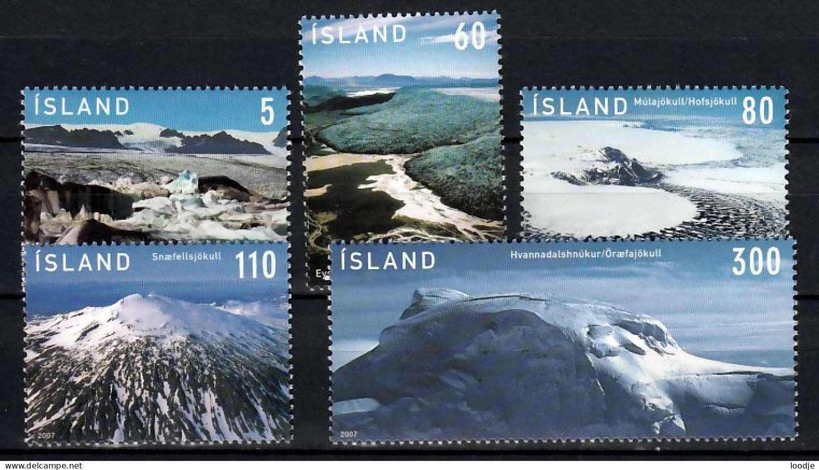 Ijsland Gletsjers 2007 Postfris - Unused Stamps