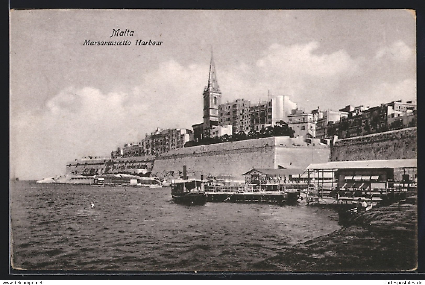 AK Malta, Marsamuscetto Harbour, Hafenansicht  - Malte
