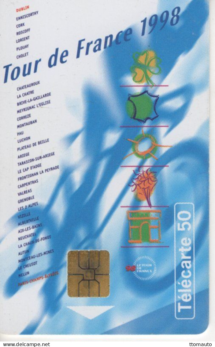 Télécarte  France Telecom -  Le Tour De France 1998  - Used Telecard - Sport