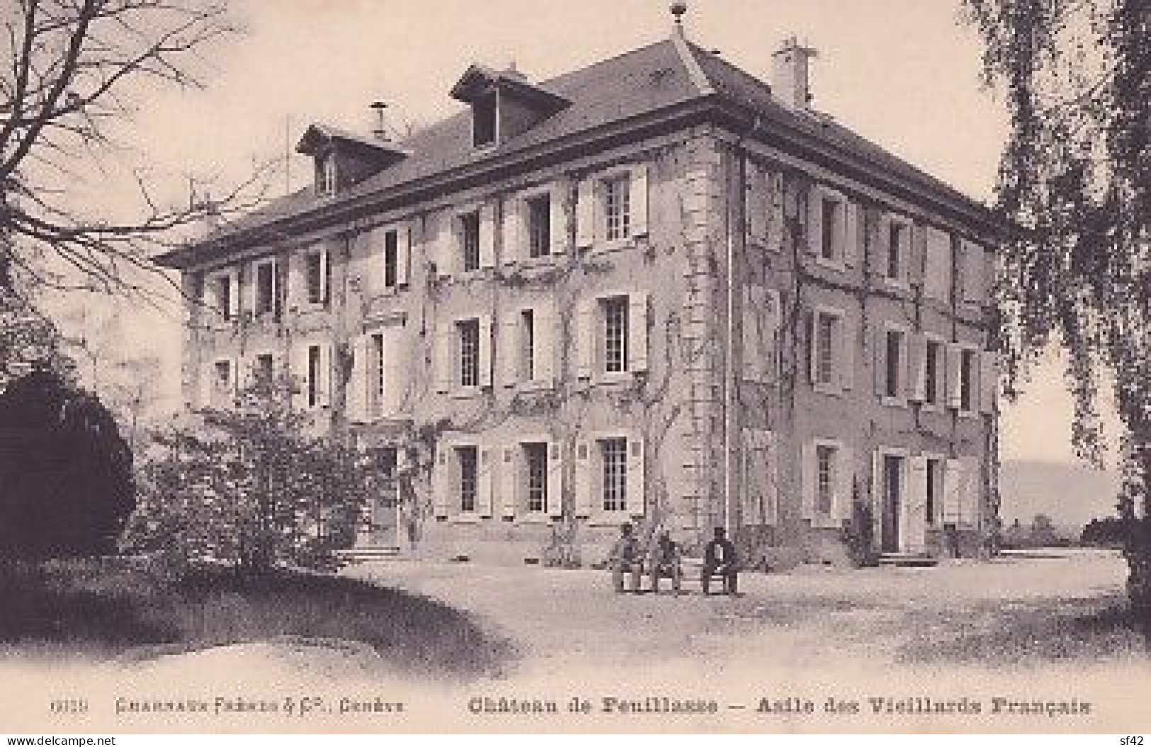 MEYRIN        CHATEAU DE FEUILLASSE         ASILE DES VIELLARDS FRANCAIS - Meyrin