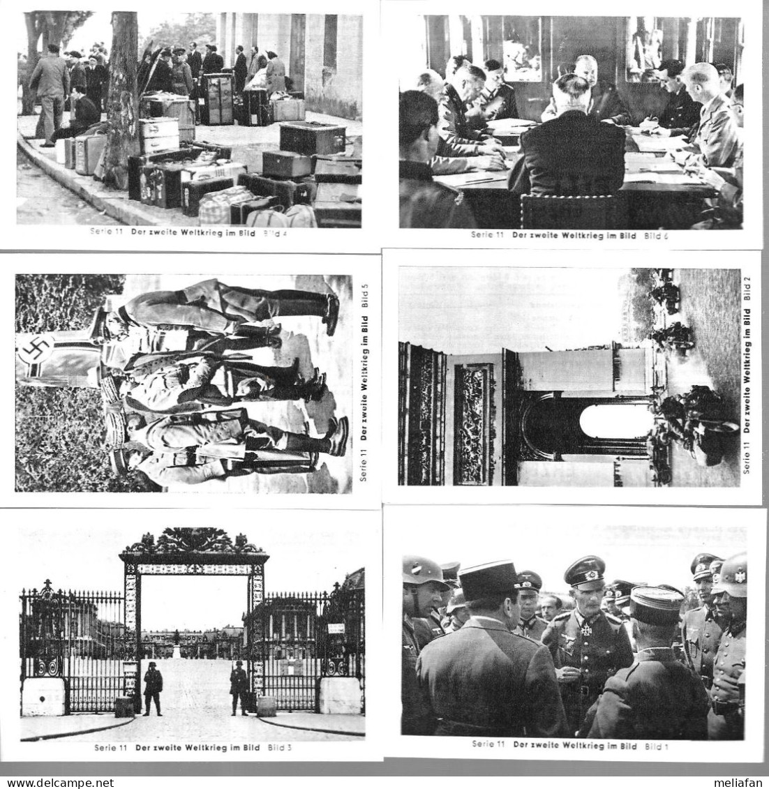 BZ11 - SERIE 6 IMAGES CIGARETTES EILEBRECHT - ARMISTICE JUIN 1940 - 1939-45