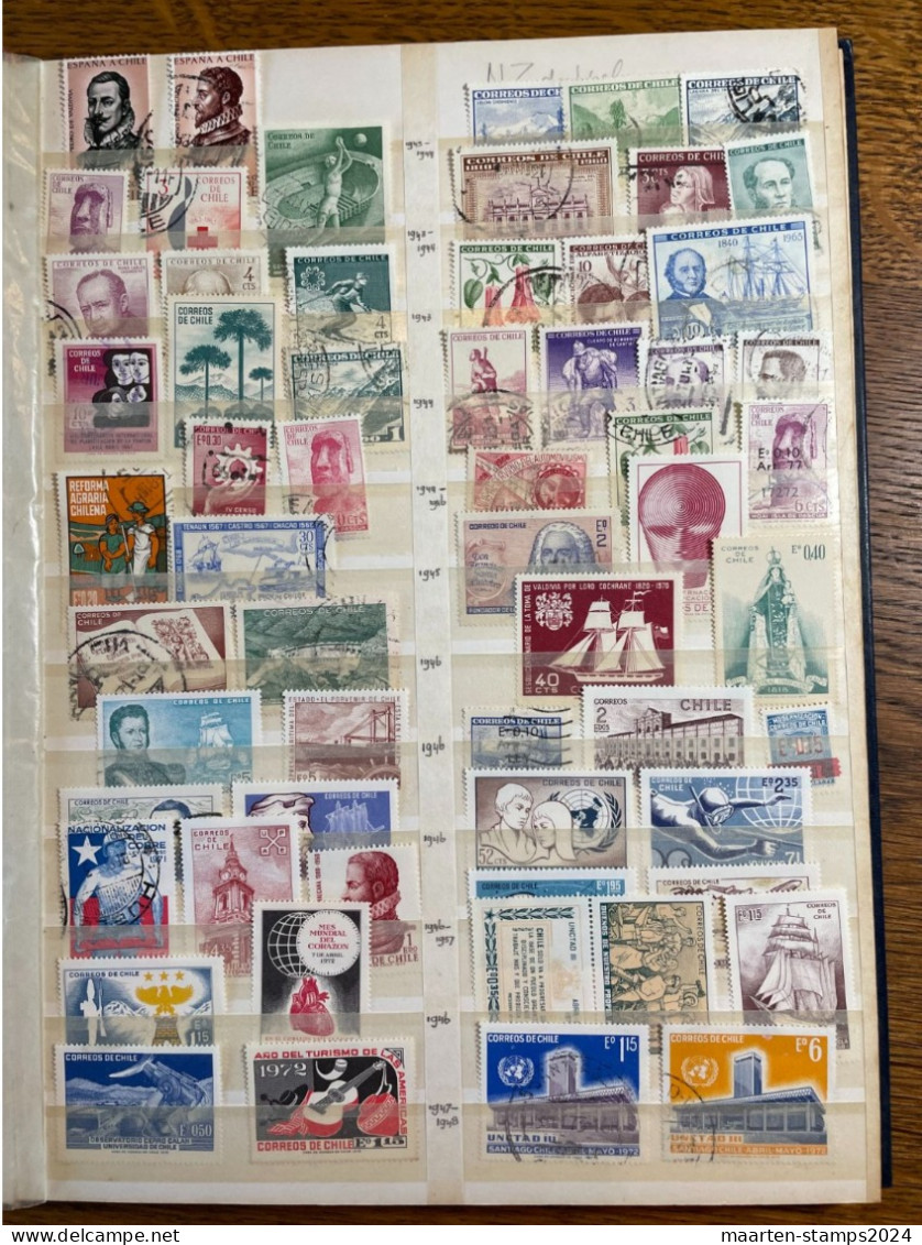 Chili, Approximately 550 Different Stamps, Classic To Modern, Mostly O - Chili