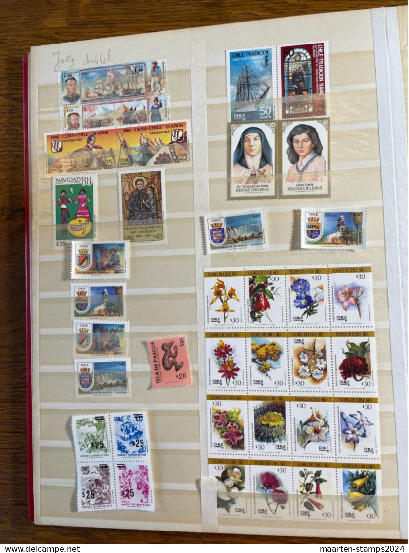 Chili, Approximately 550 Different Stamps, Classic To Modern, Mostly O - Chili