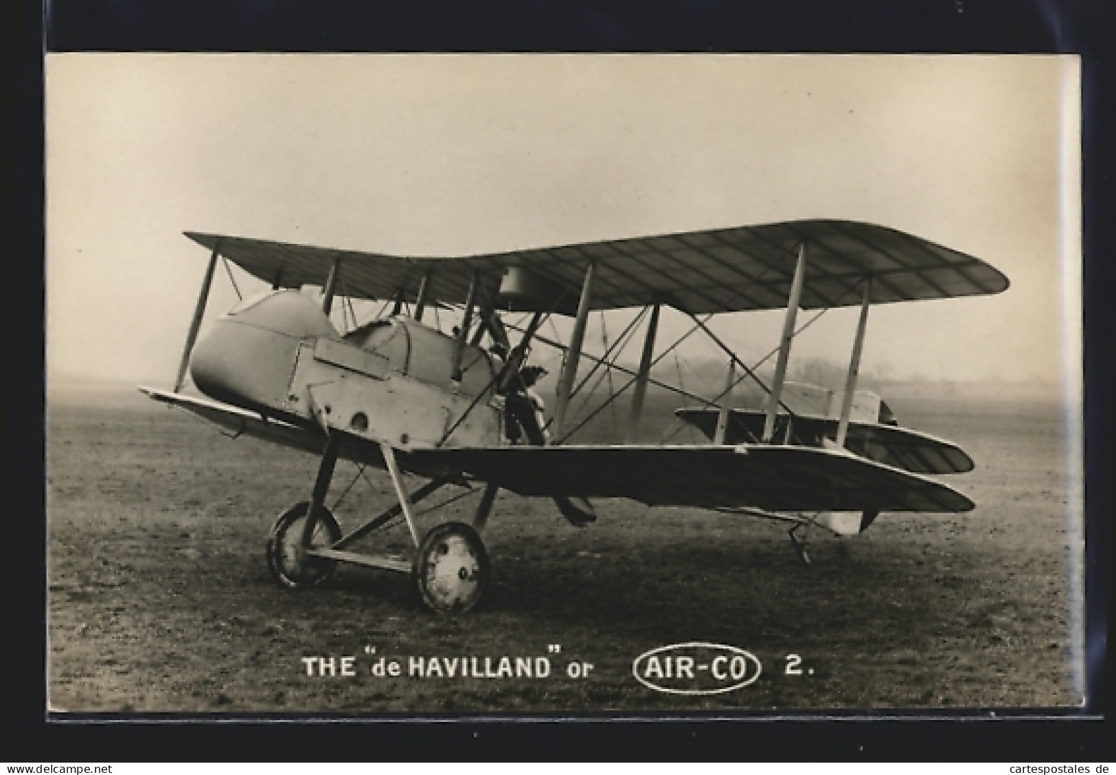 AK Flugzeug De Havilland 2 Auf Dem Landeplatz  - 1914-1918: 1. Weltkrieg