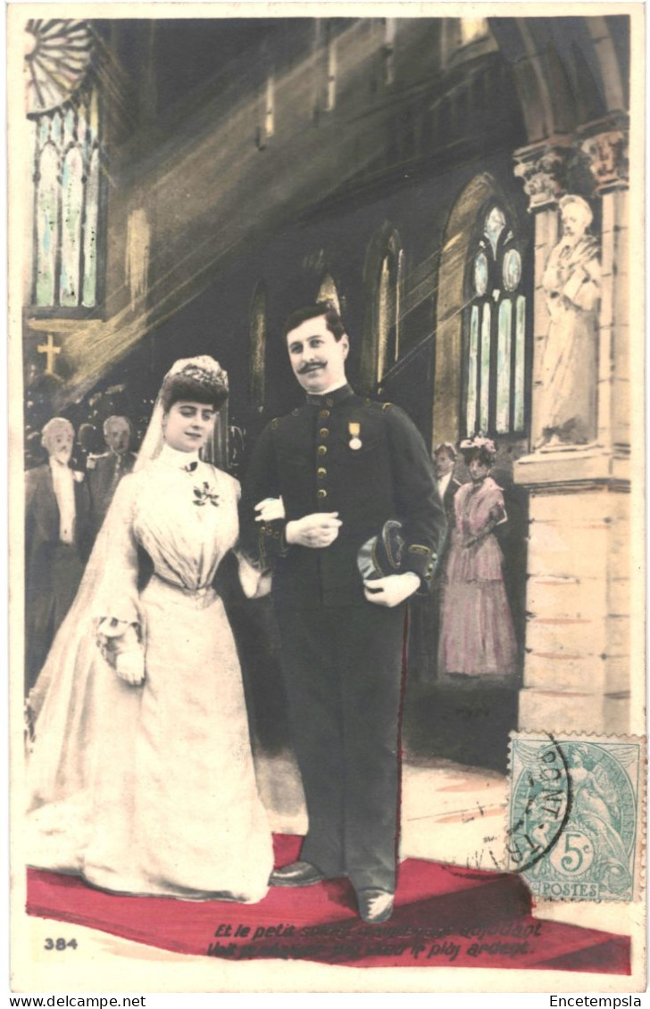 CPA Carte Postale  France  Un Jeune Couple : Et Le Petit Soldat  Maintenant Adjudant... 1906     VM810010 - Couples