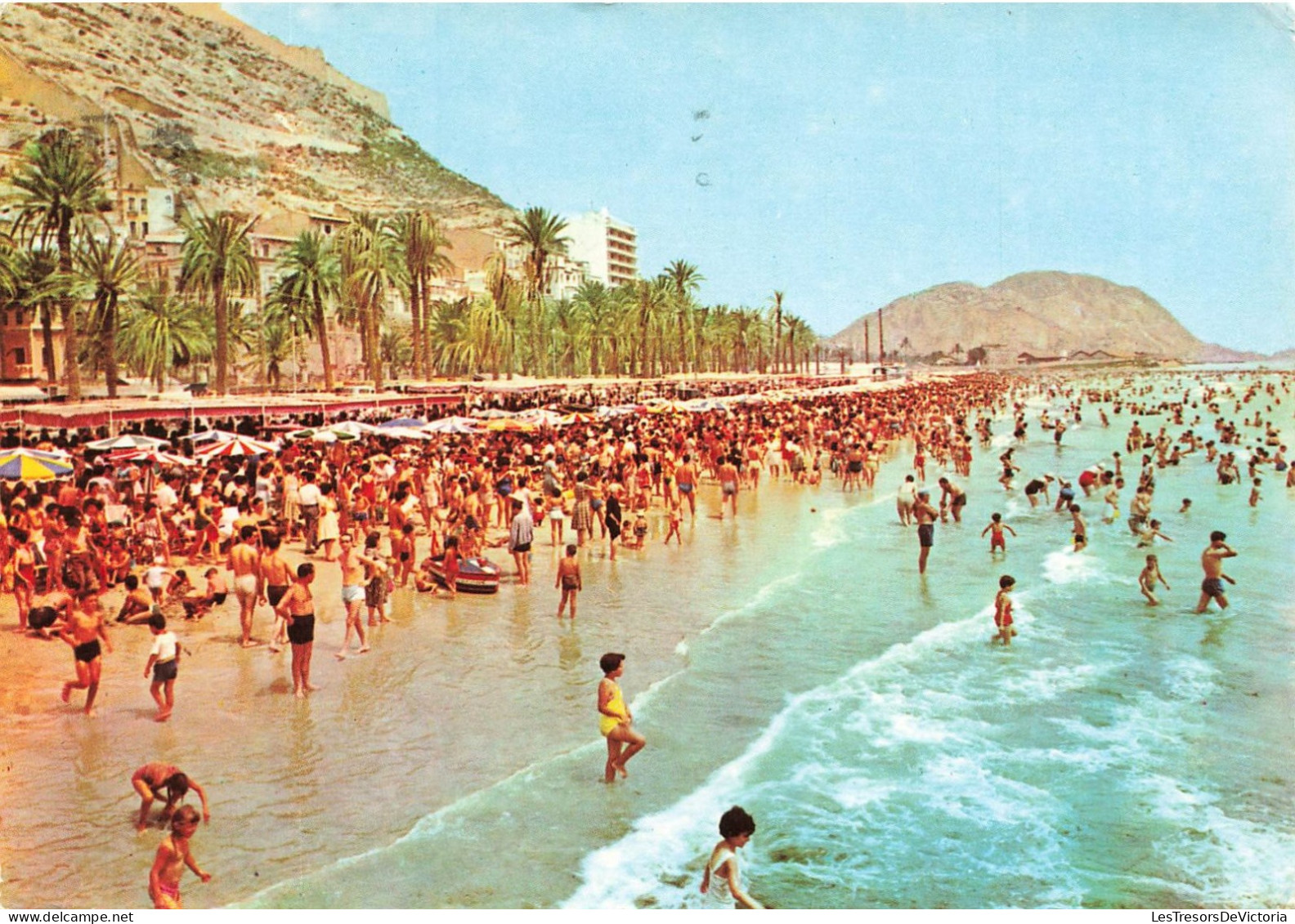 ESPAGNE - Alicante - Plage Du Postiguet - Animé - Colorisé - Carte Postale - Alicante