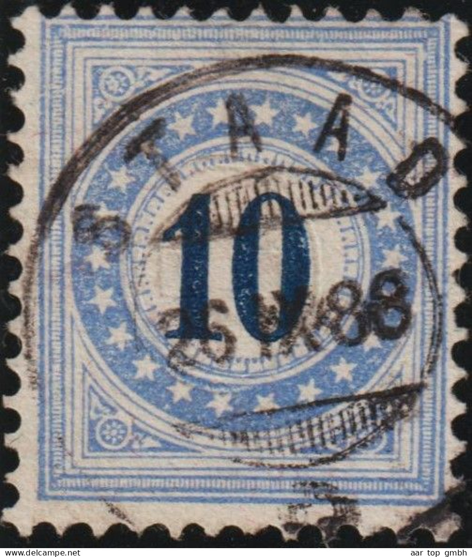 Heimat SG Staad 1888-09-26 Auf Portomake 10 Rp. SBK#10IIK - Taxe