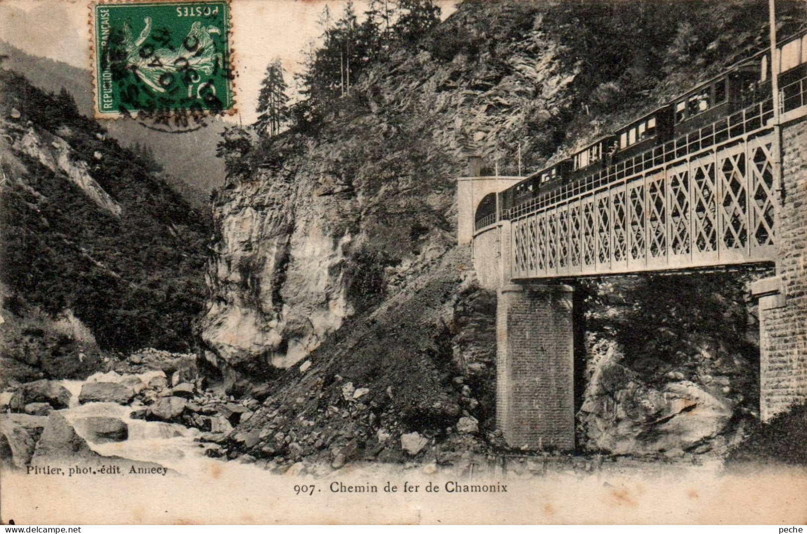 N°3221 W -cpa Chemin De Fer De Chamonix - Ouvrages D'Art