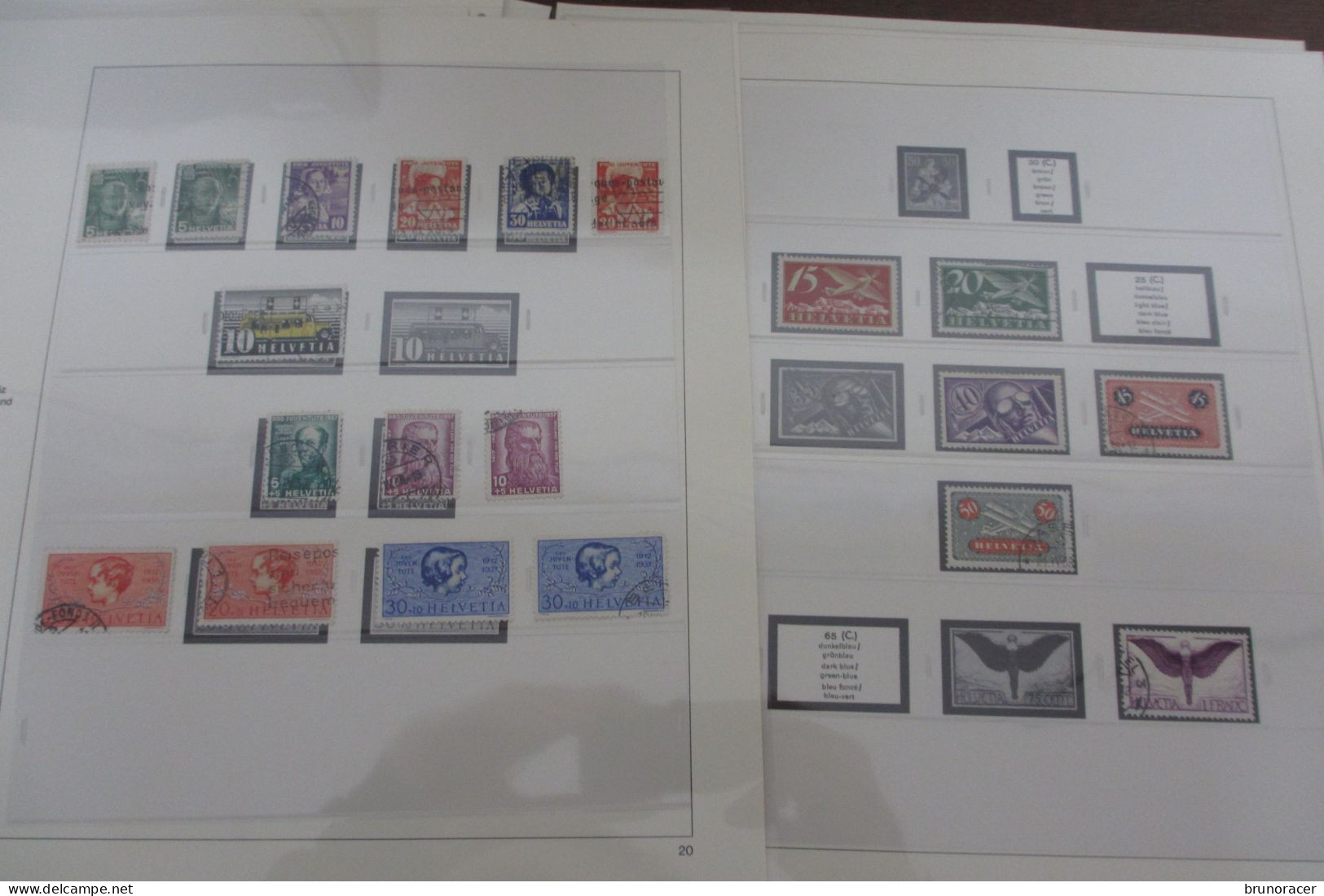 COLLECTION SUISSE ENTRE 1843 ET 1963 SURTOUT OBLITERE DANS JEUX DE FEUILLES SAFE DUAL FORTE COTE VOIR SCANS