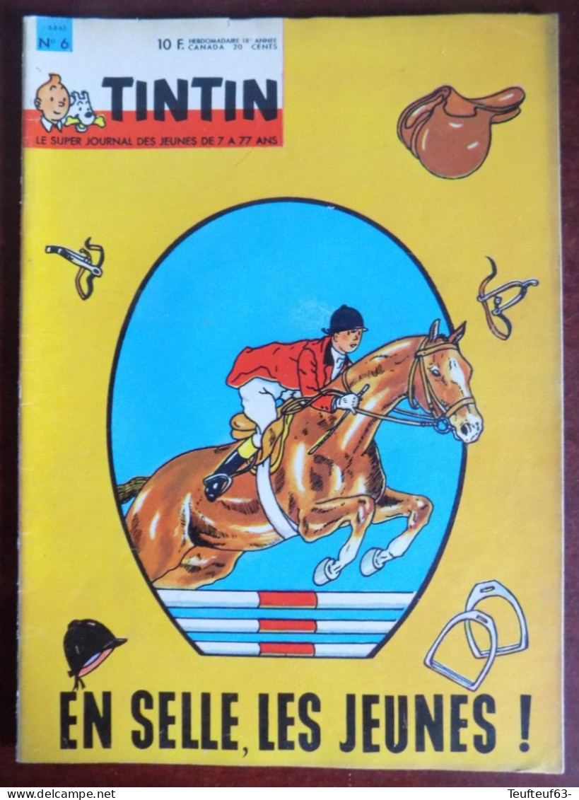 Tintin N° 6-1963 équitation - Tintin