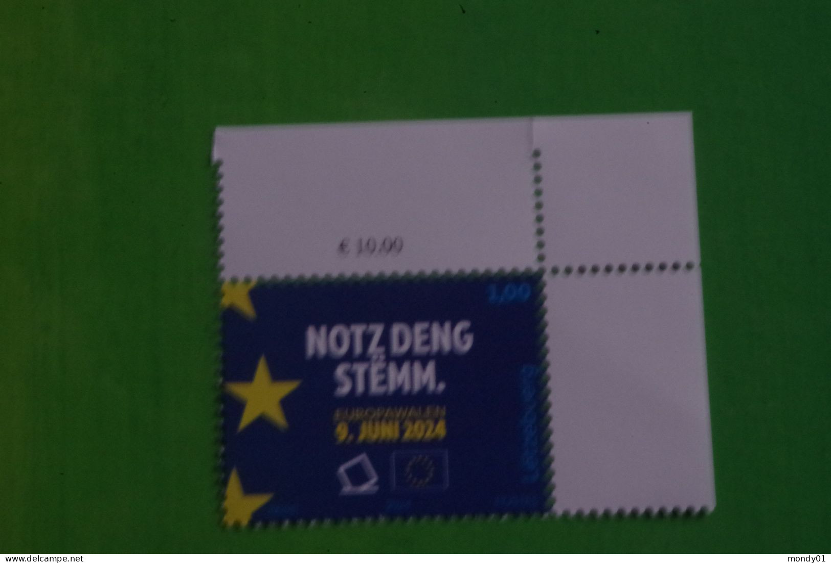 4-589 Luxembourg élection Europe Parlement Politique Député 2024 + Notice Poste En Français - Ecrivains