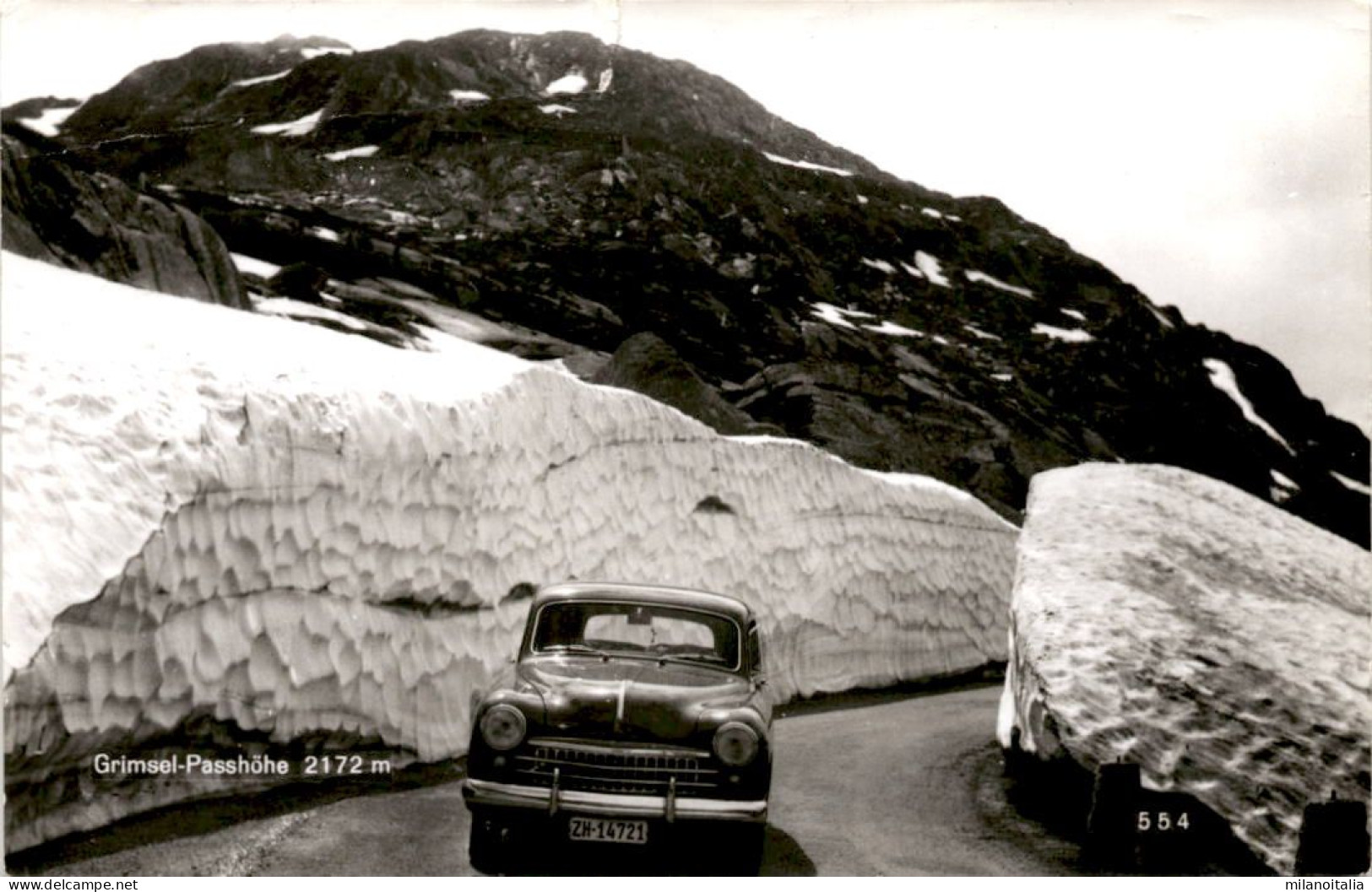 Grimsel-Passhöhe (554) * 18. 6. 1959 - Auto - Guttannen