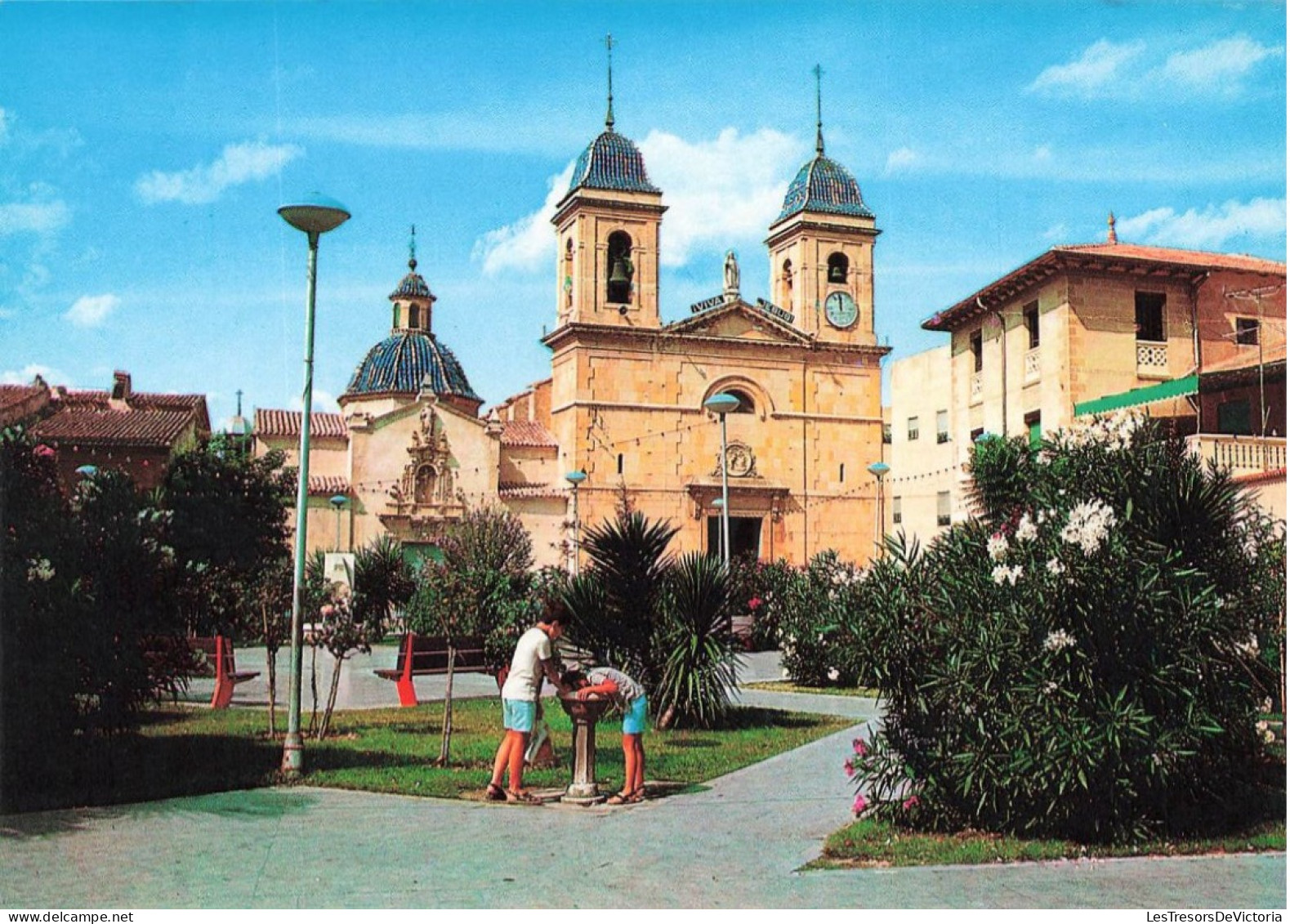 ESPAGNE - Alicante - San Juan - Plaza De España - Colorisé - Carte Postale - Alicante