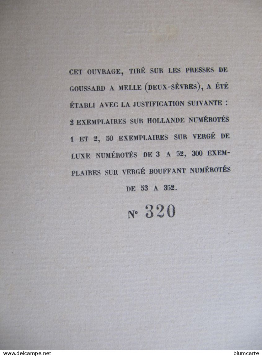 NOËL BUREAU - FUNAMBULE - DESSIN DE FORNEROD - DEDICACE - Exemplaire Sur VERGE BOUFFANT N° 320 - 1938 - Gesigneerde Boeken