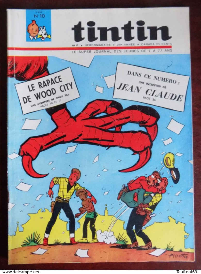 Tintin N° 10-1965 Couv. Tibet - La Bataille De Radesh Par Torton - Tintin