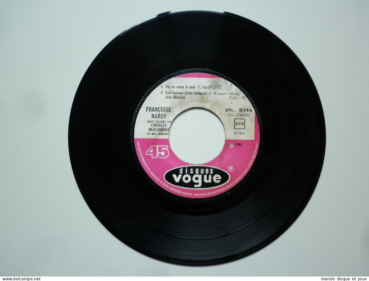 Françoise Hardy 45Tours EP Vinyle Dis-Lui Non / Tu Es Venu A Moi - 45 T - Maxi-Single