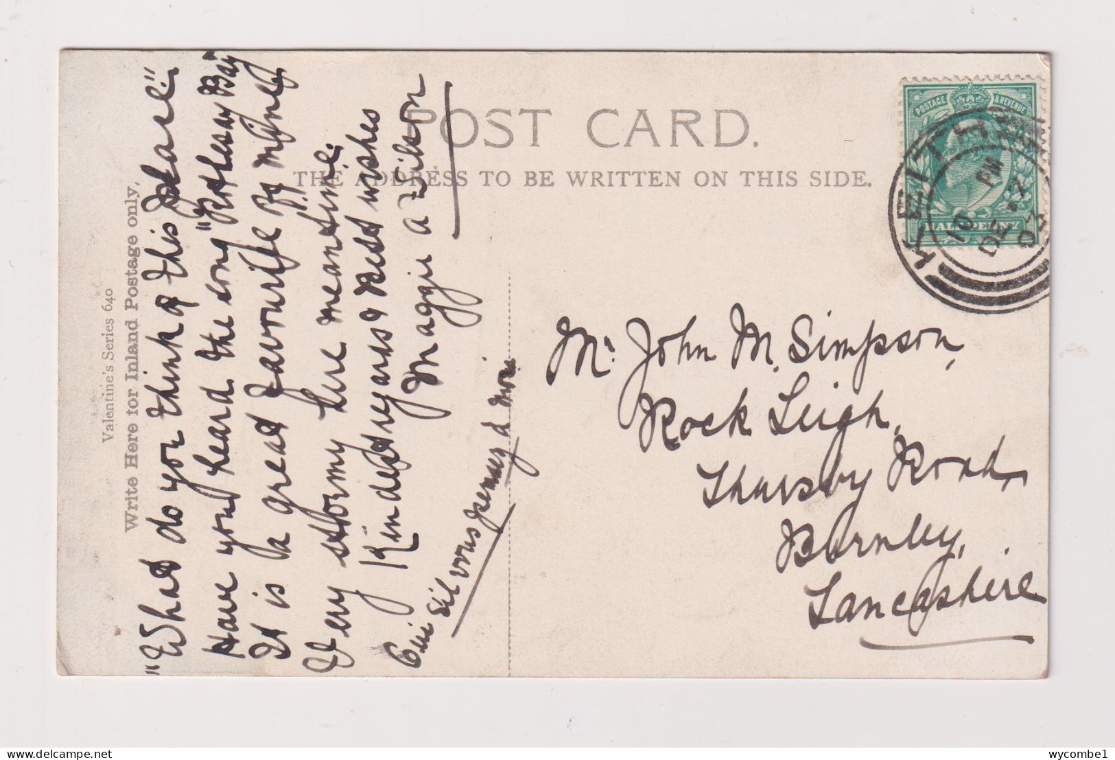 SCOTLAND - Rothesay West Bay Used Vintage Postcard - Bute