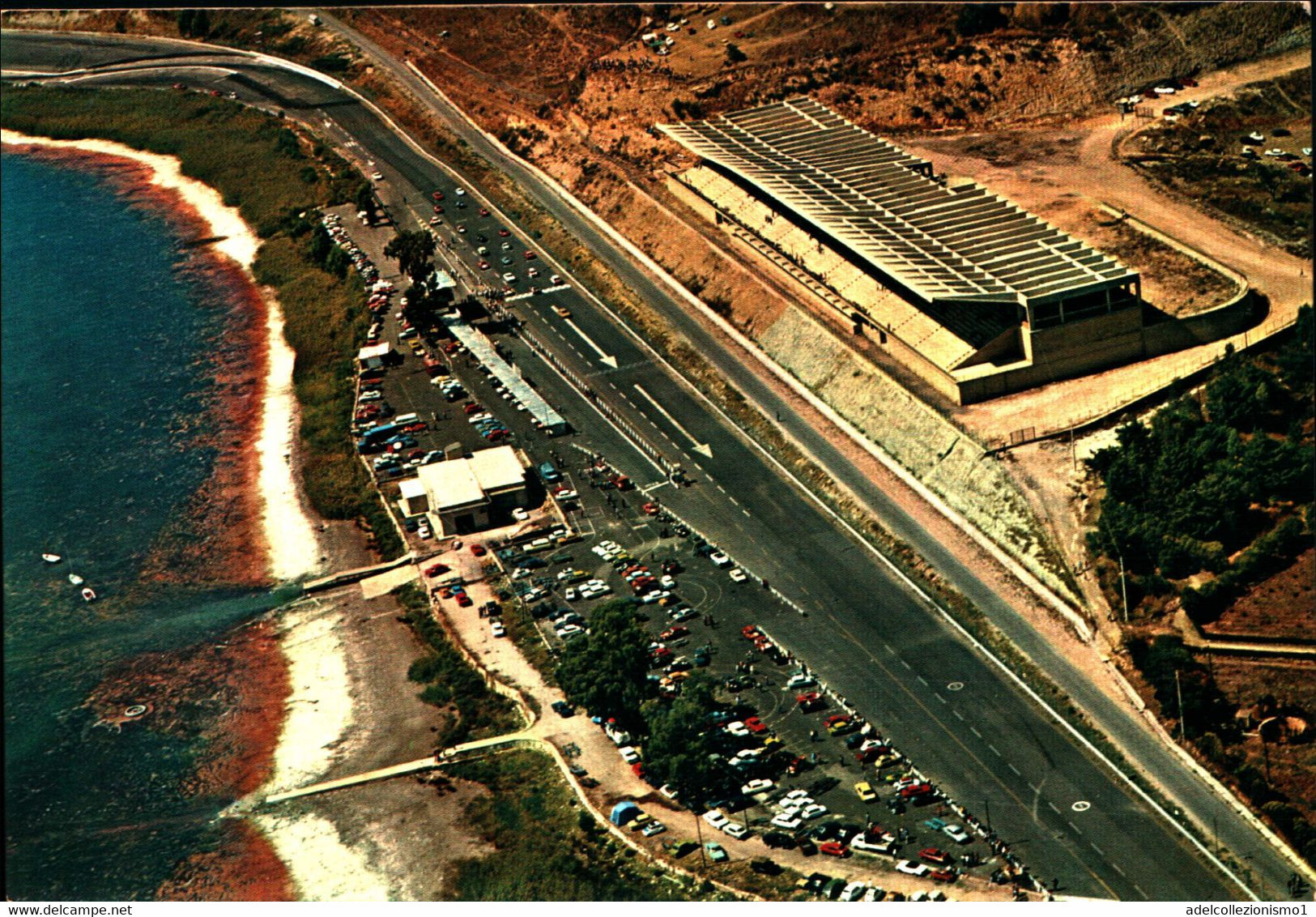 38162) CARTOLINA DI ENNA-LAGO DI PERGUSA-L'AUTODROMO VISTO DALL'AEREO-NUOVA - Andere & Zonder Classificatie