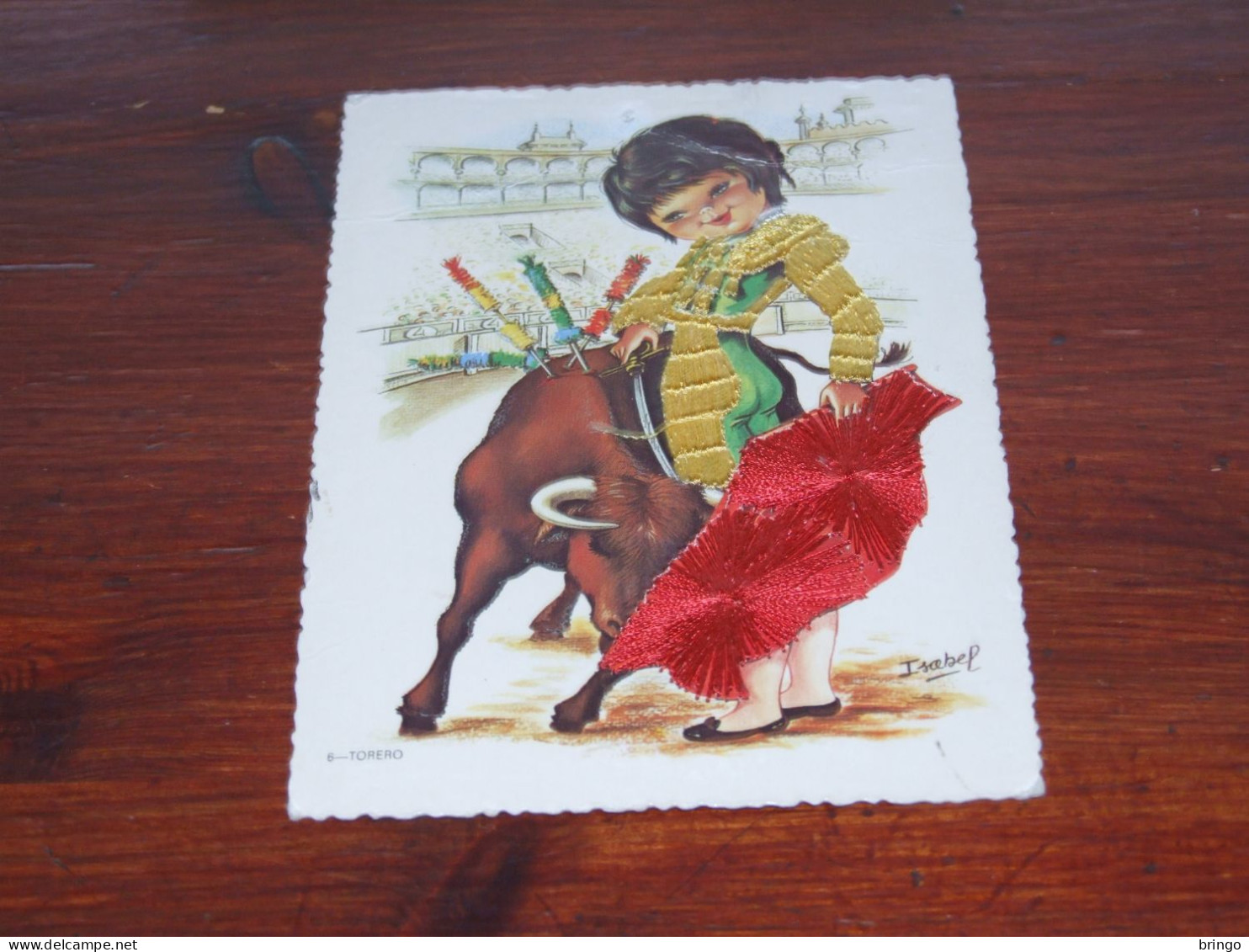 59-   ESPANA SPAIN, TORERO, ISABEL - GEBORDUURD / EMBROIDERED / BESTICKT / BRODÉ / BORDADO / RICAMATO - Brodées