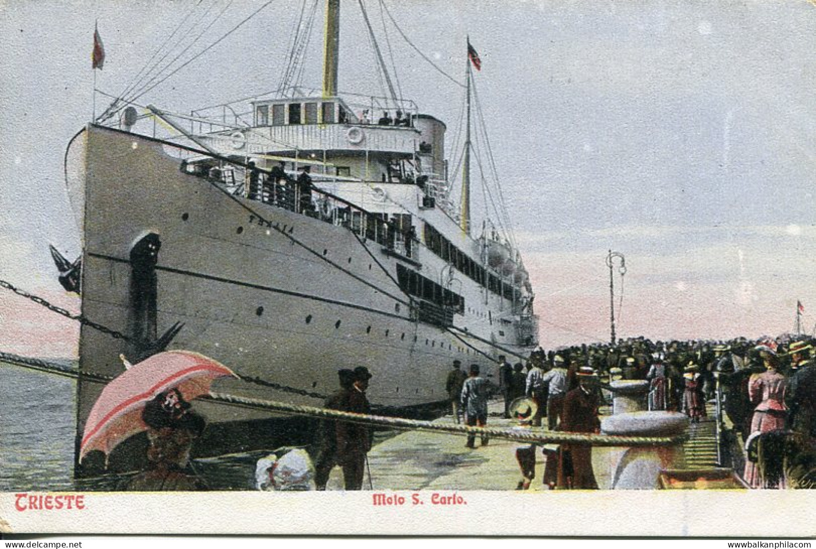 Austria Lloyd SS Thalia At San Carlo - Sonstige & Ohne Zuordnung