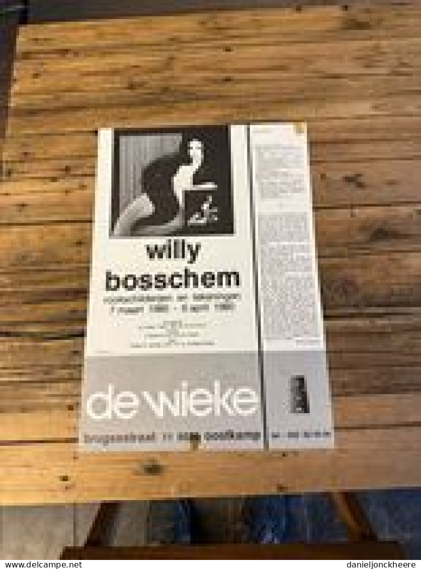 Affiche Willy Bosschem 1980 De Wieke Oostkamp - Autres & Non Classés