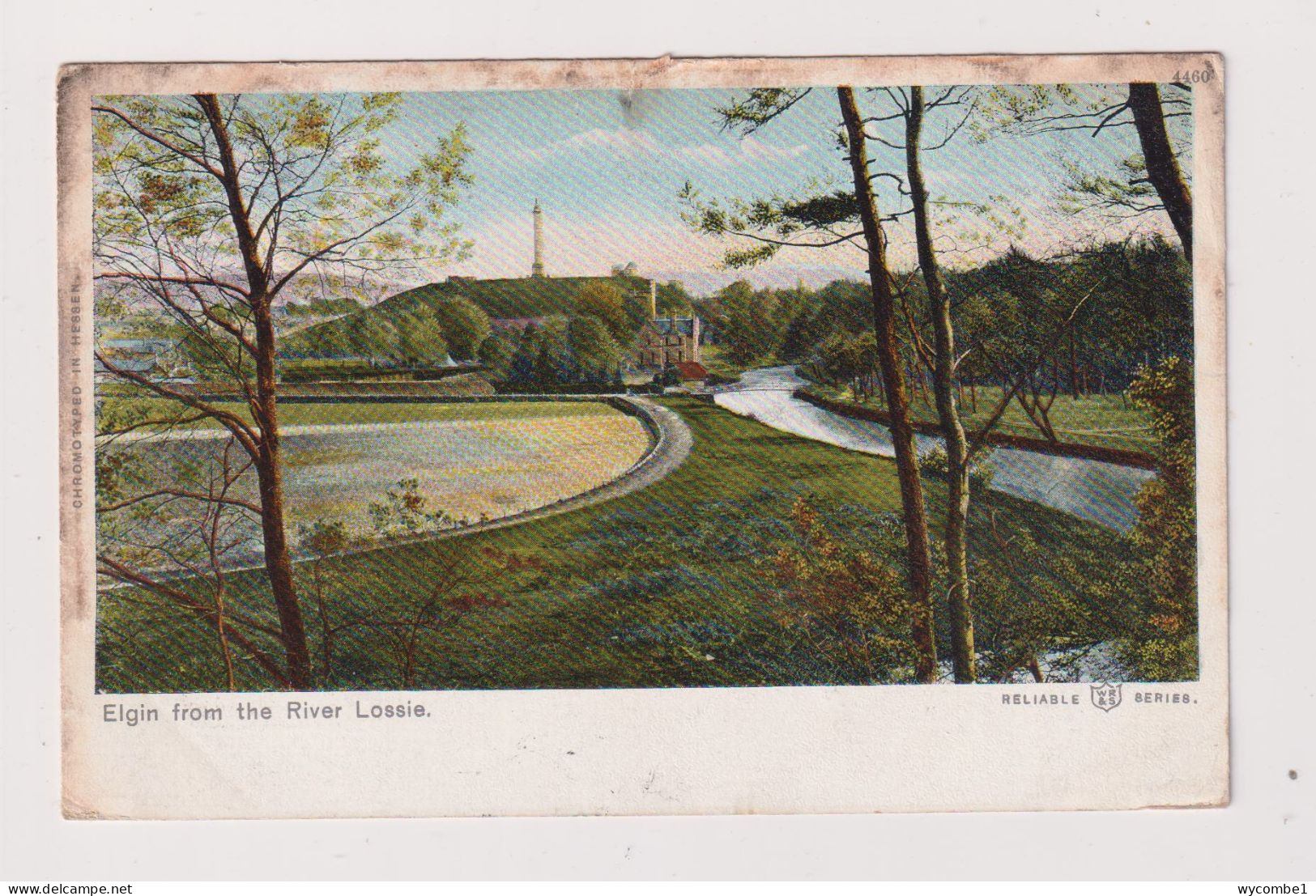 SCOTLAND - Elgin From The River Lossie Used Vintage Postcard - Moray