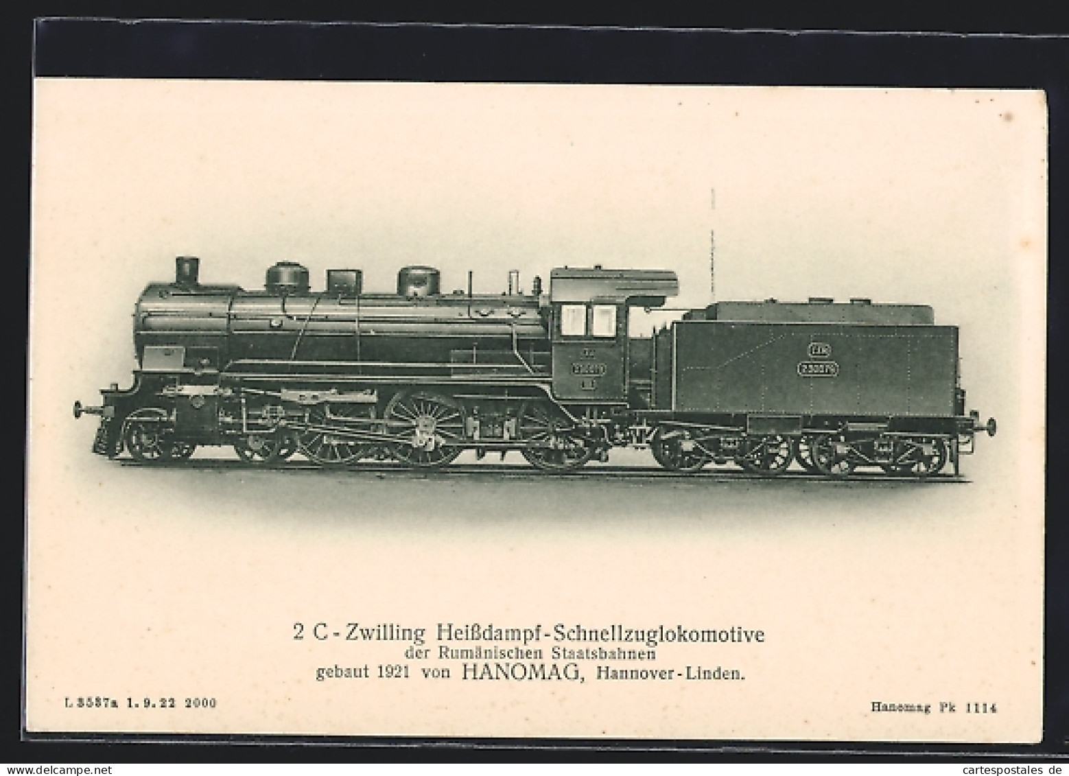 AK 2 C-Zwilling Heissdampf-Schnellzuglokomotive Der Rumänischen Staatsbahn  - Eisenbahnen