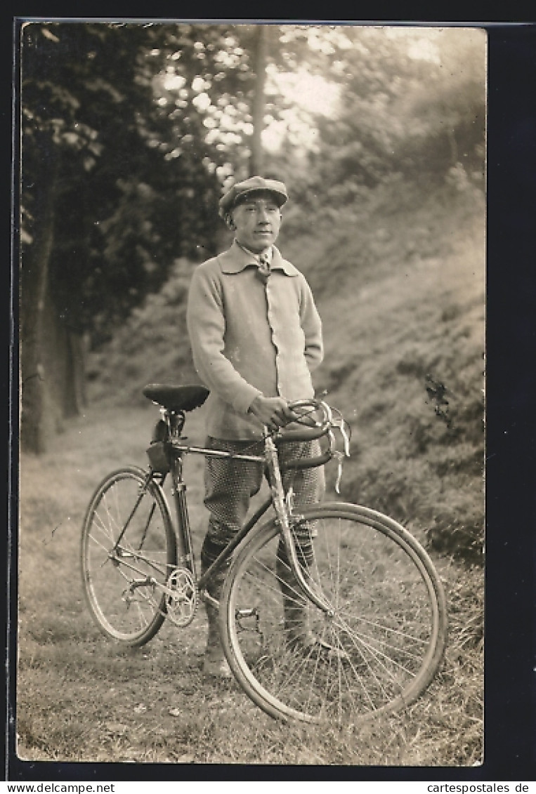 AK Mann Mit Seinem Fahrrad  - Sonstige & Ohne Zuordnung