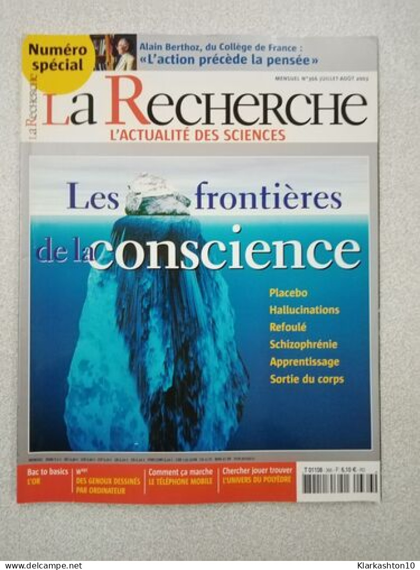 La RECHERCHE L'ACTUALITÉ DES SCIENCES N°366 - Non Classés