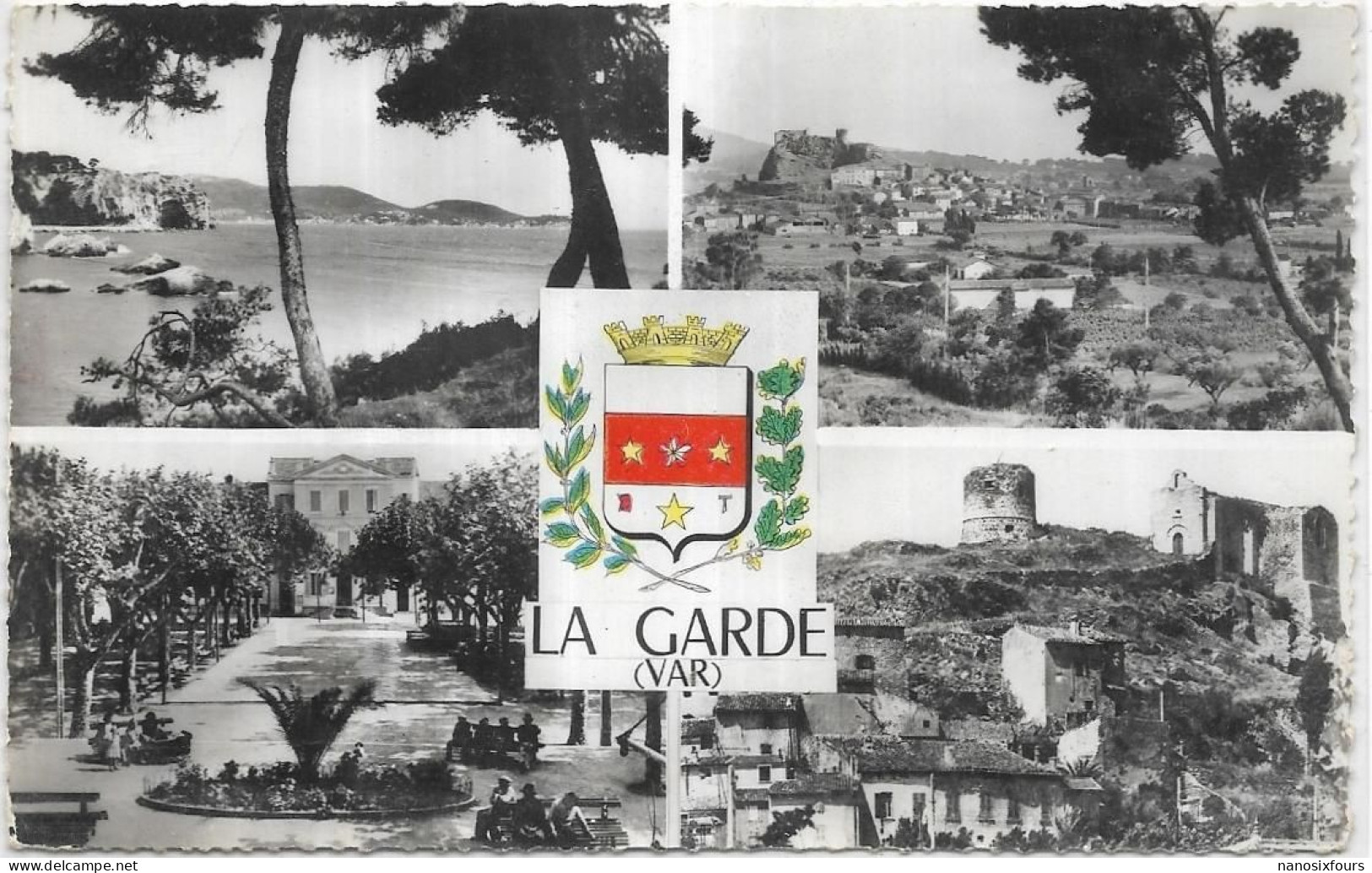 D 83. LA GARDE.   MULTIS VUES.  CARTE ECRITE - La Garde