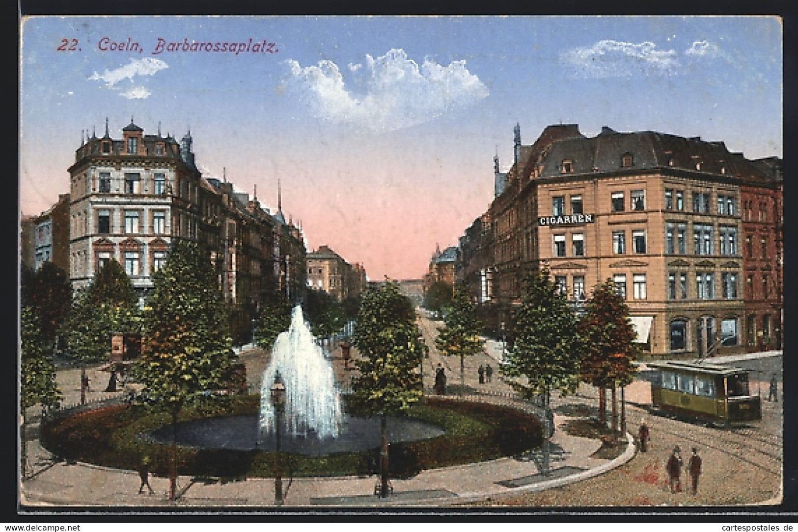 AK Köln, Barbarossaplatz Mit Strassenbahn  - Strassenbahnen